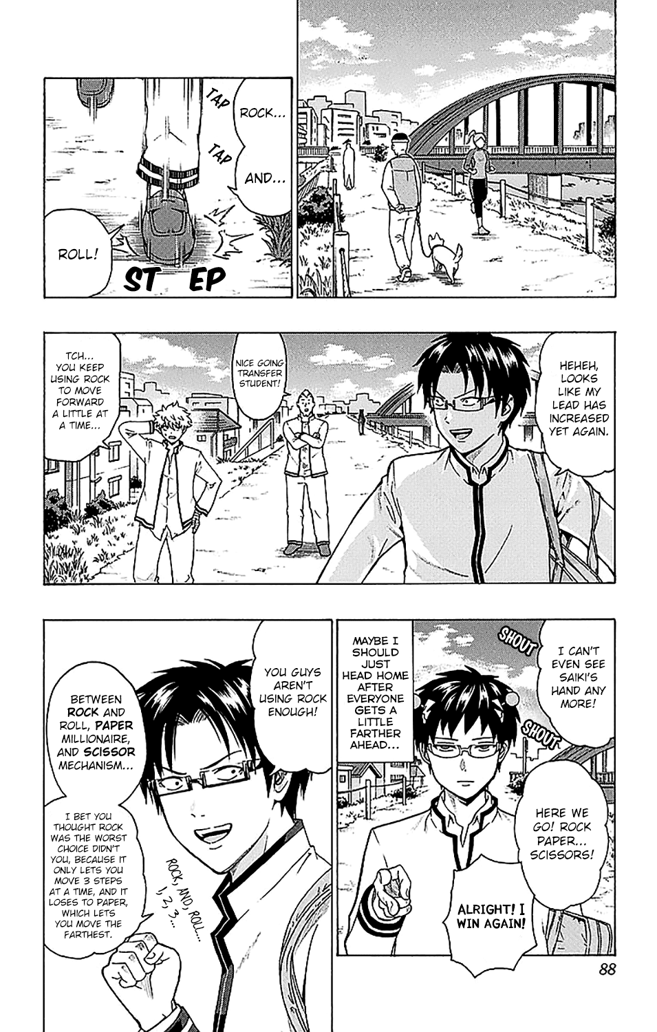 Saiki Kusuo no Sainan Chapter 233 page 3 - Chapter 233: Choosing the Best Person to Walk Home from PSIchool With