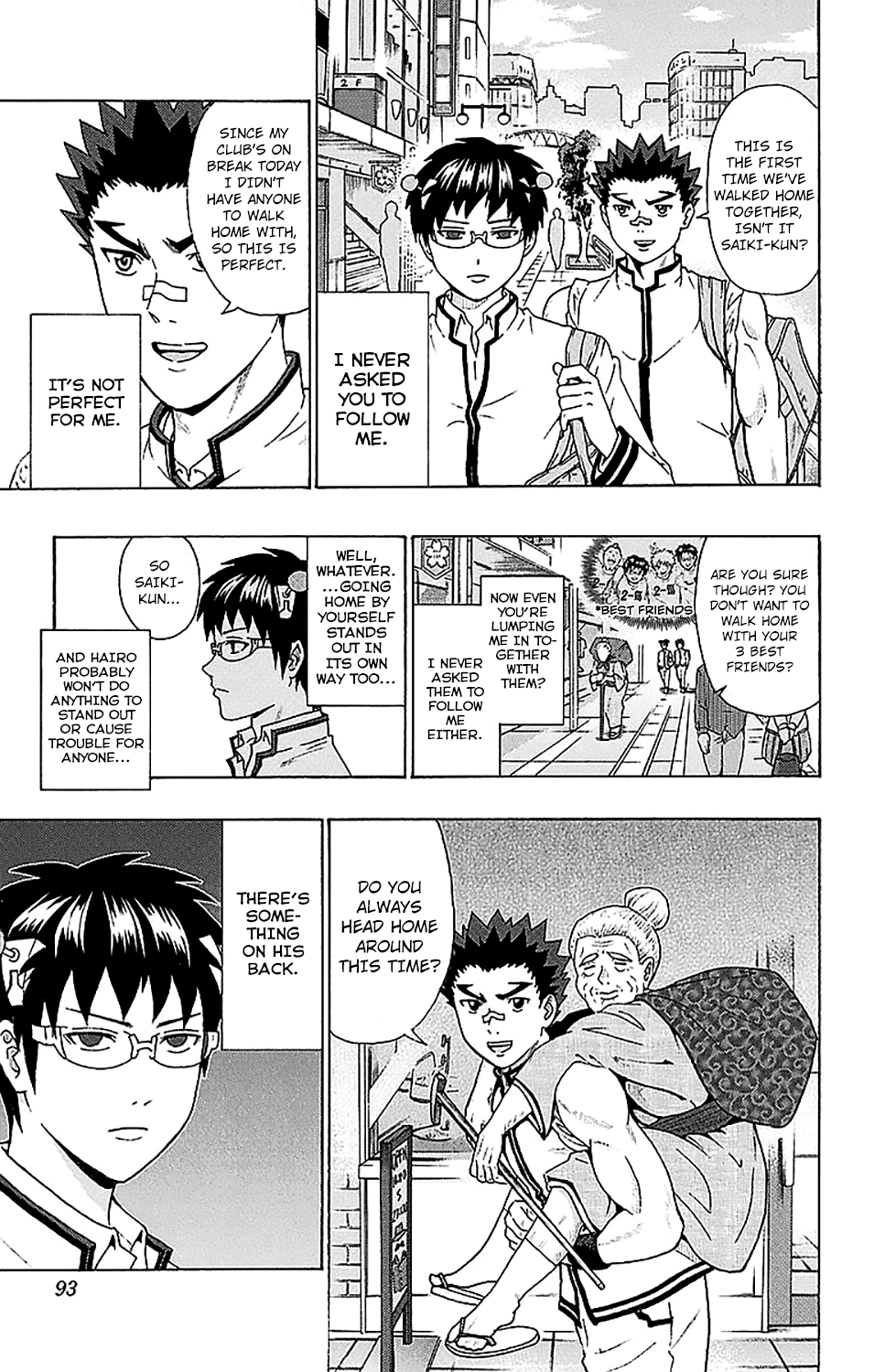 Saiki Kusuo no Sainan Chapter 233 page 8 - Chapter 233: Choosing the Best Person to Walk Home from PSIchool With