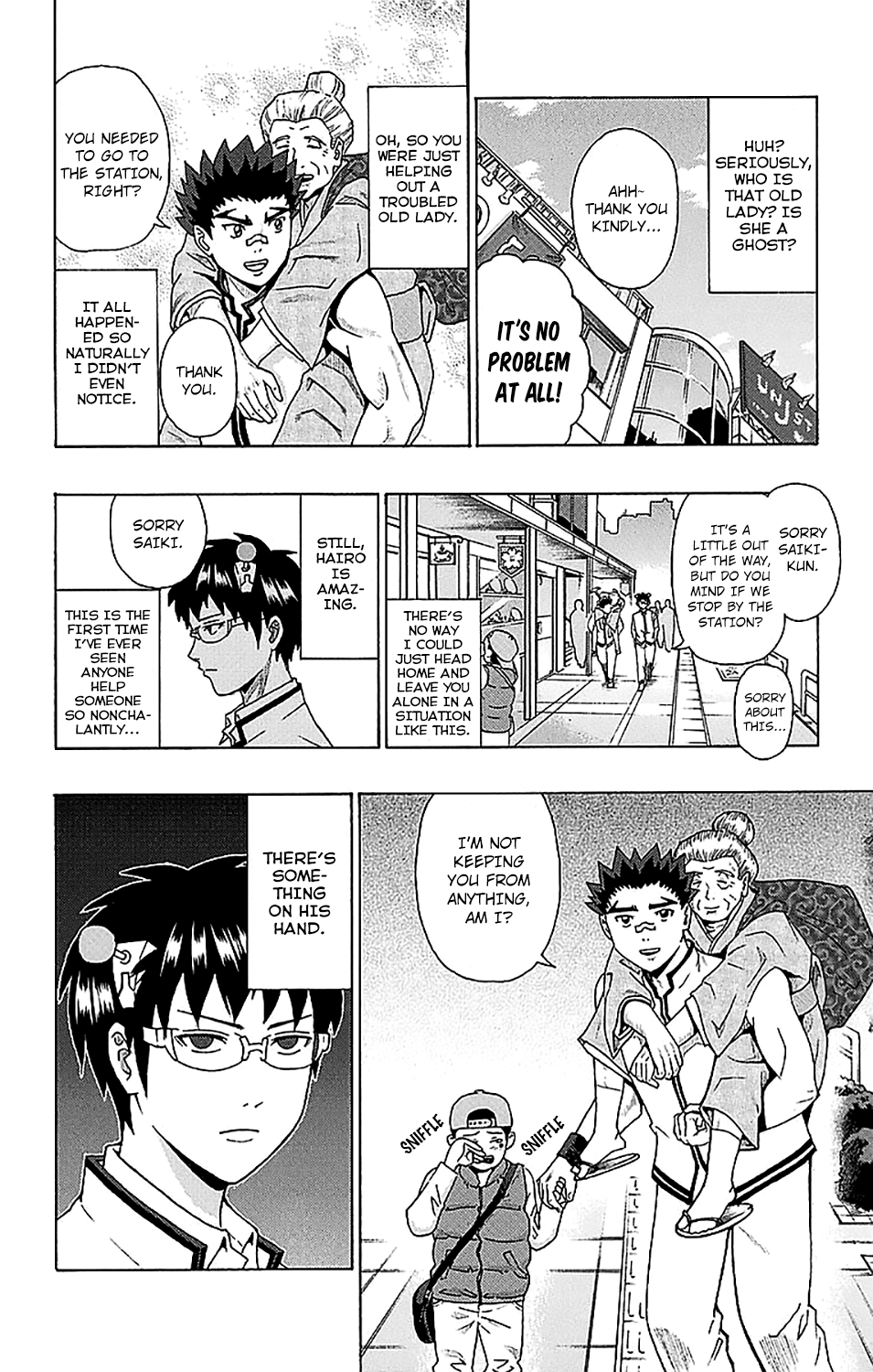 Saiki Kusuo no Sainan Chapter 233 page 9 - Chapter 233: Choosing the Best Person to Walk Home from PSIchool With