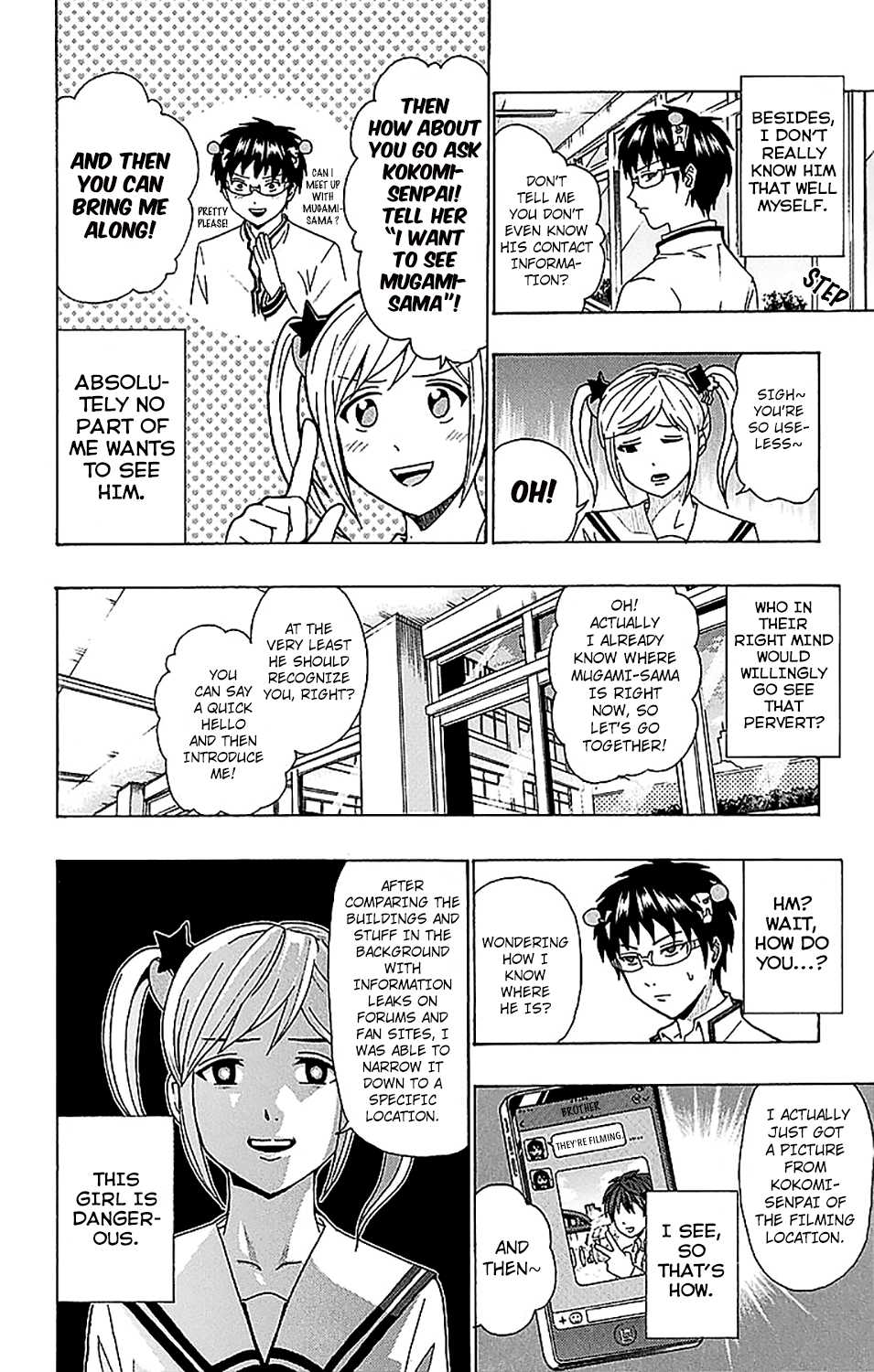 Saiki Kusuo no Sainan Chapter 234 page 9 - Chapter 234: Do Some RePSIearch! The Super Idol's Secret