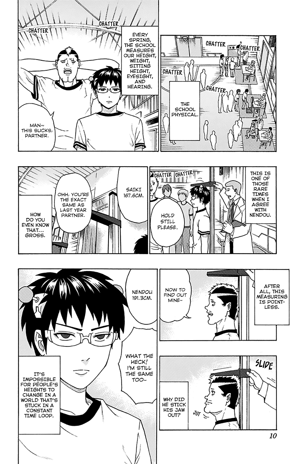 Saiki Kusuo no Sainan Chapter 239 page 12 - Chapter 239: The DiPSIster of the School Physical