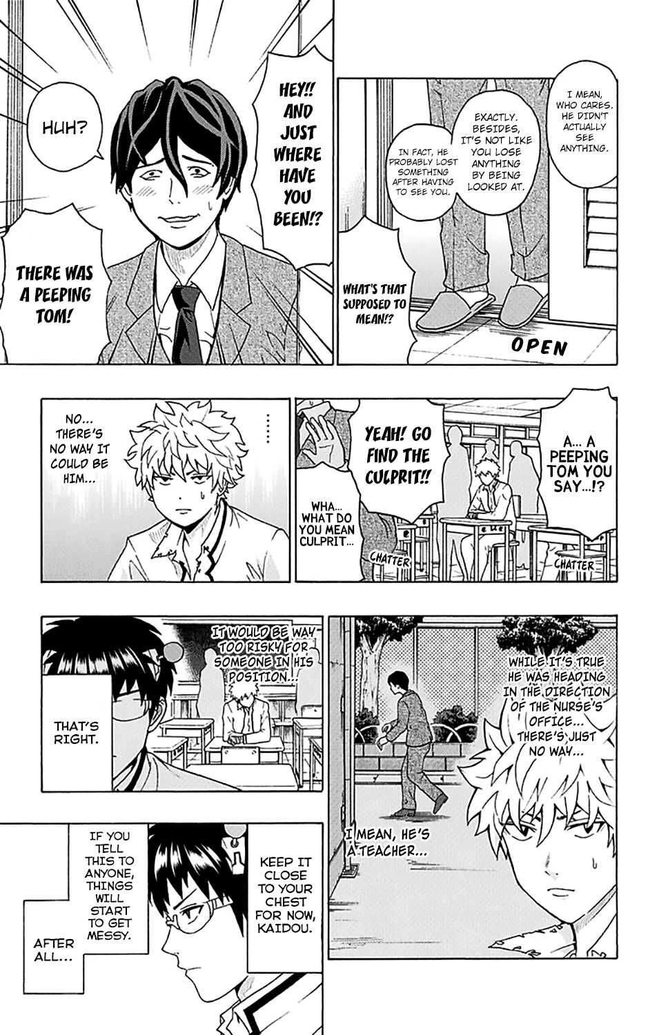 Saiki Kusuo no Sainan Chapter 239 page 17 - Chapter 239: The DiPSIster of the School Physical