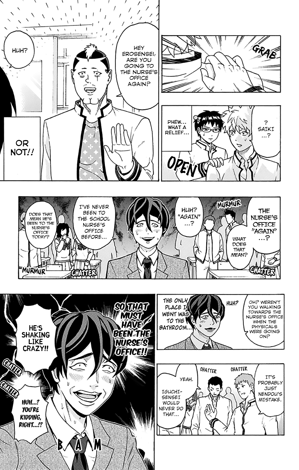 Saiki Kusuo no Sainan Chapter 239 page 21 - Chapter 239: The DiPSIster of the School Physical
