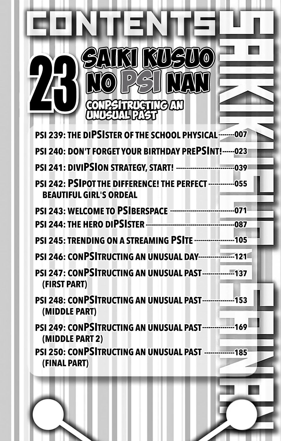 Saiki Kusuo no Sainan Chapter 239 page 8 - Chapter 239: The DiPSIster of the School Physical