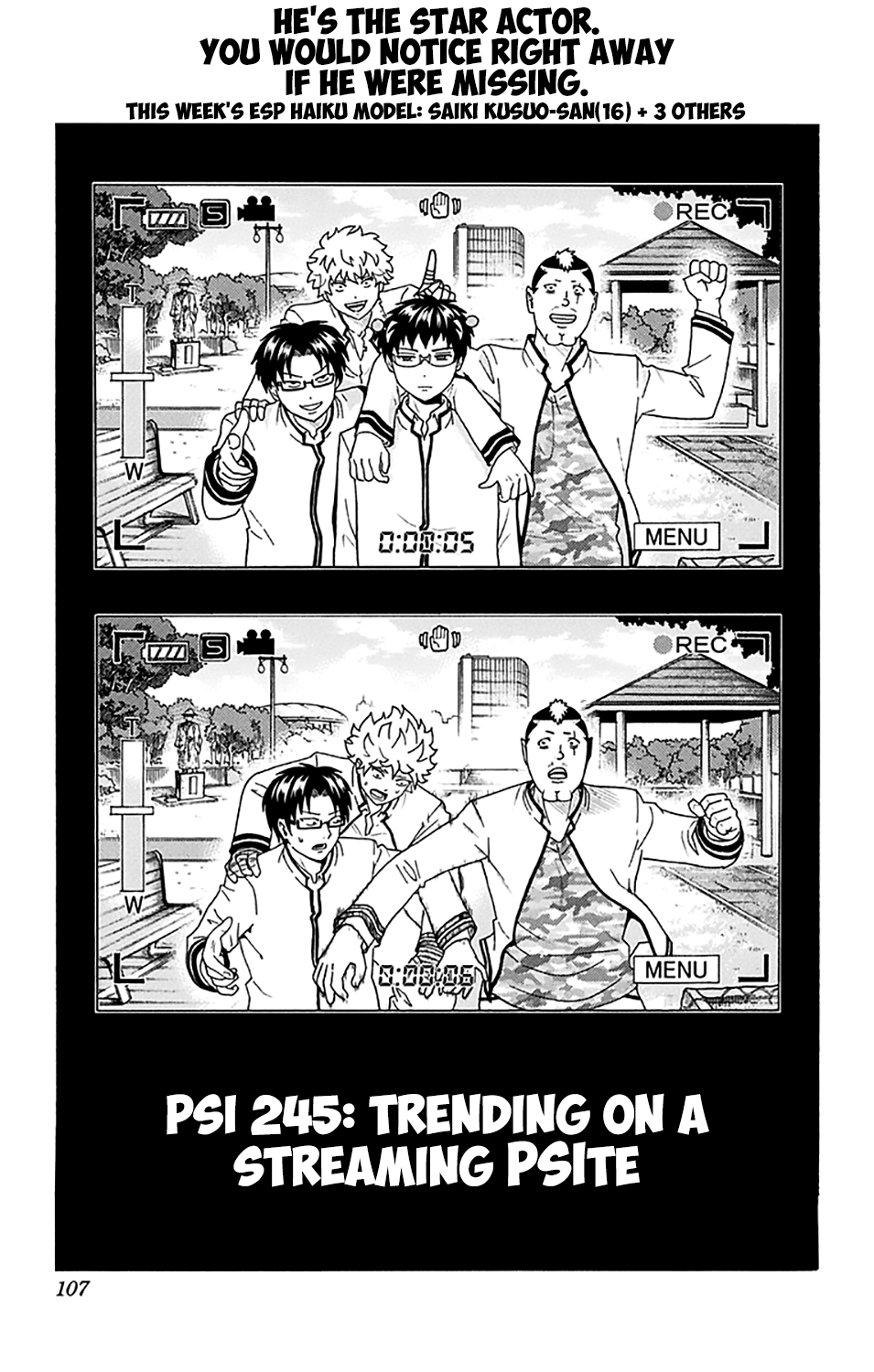 Saiki Kusuo no Sainan Chapter 245 page 4 - Chapter 245: Trending on a Streaming PSIte