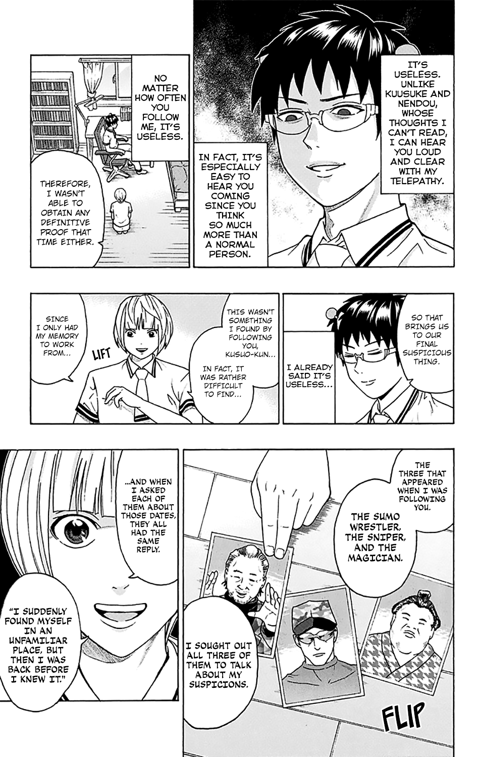 Saiki Kusuo no Sainan Chapter 246 page 14 - Chapter 246: ConPSItructing an Unusual Day