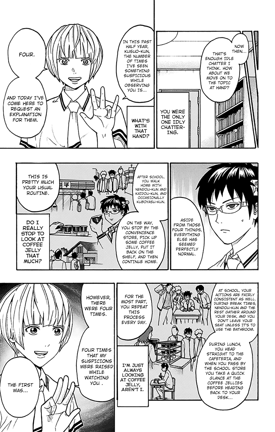 Saiki Kusuo no Sainan Chapter 246 page 6 - Chapter 246: ConPSItructing an Unusual Day