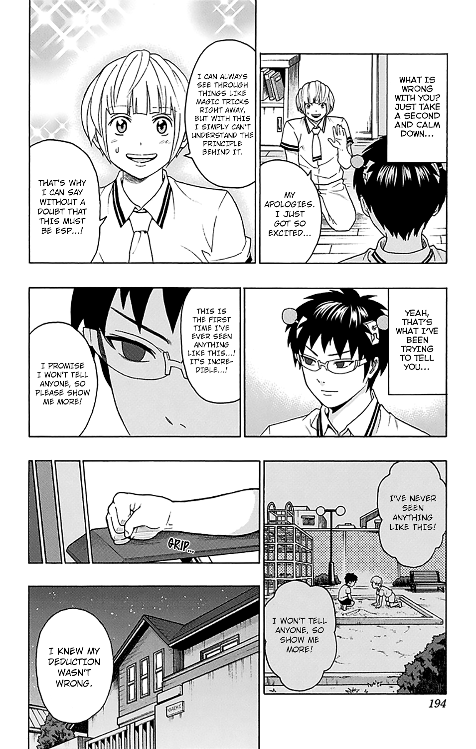Saiki Kusuo no Sainan Chapter 250 page 11 - Chapter 250: ConPSItructing an Unusual Past (Final Part)
