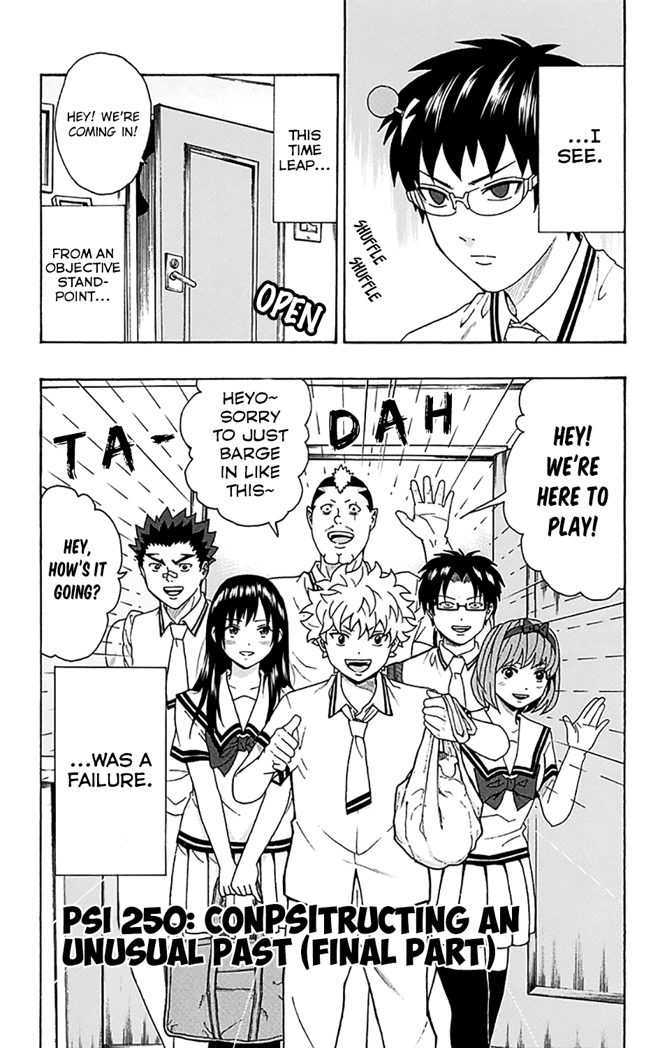 Saiki Kusuo no Sainan Chapter 250 page 3 - Chapter 250: ConPSItructing an Unusual Past (Final Part)