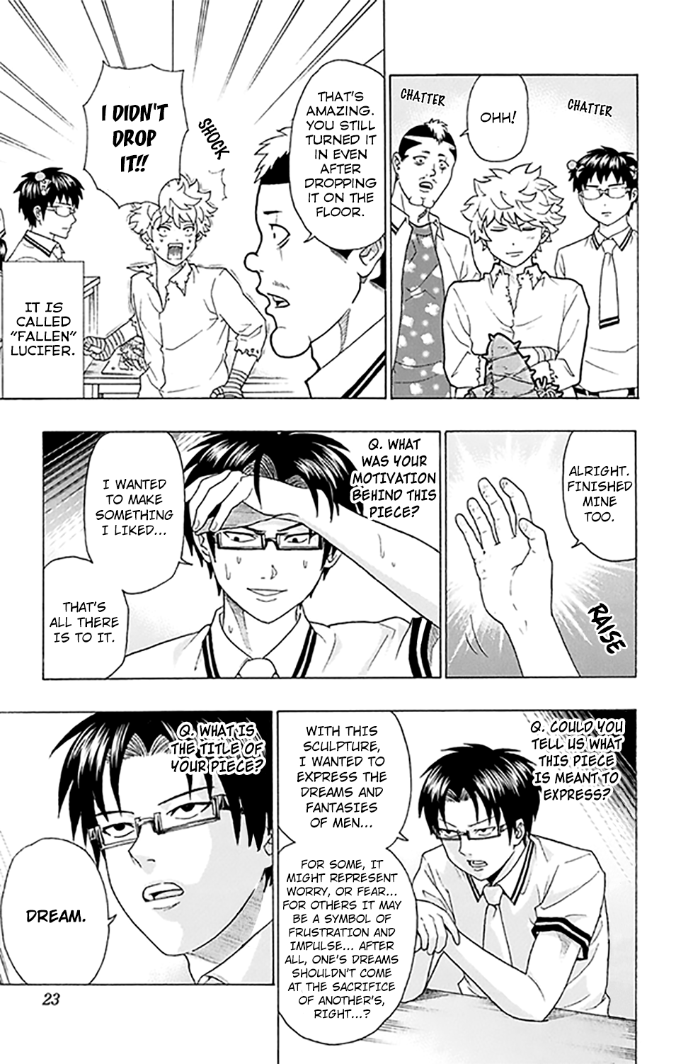 Saiki Kusuo no Sainan Chapter 252 page 4 - Chapter 252: Proudly Presenting our Clay PSIculptures