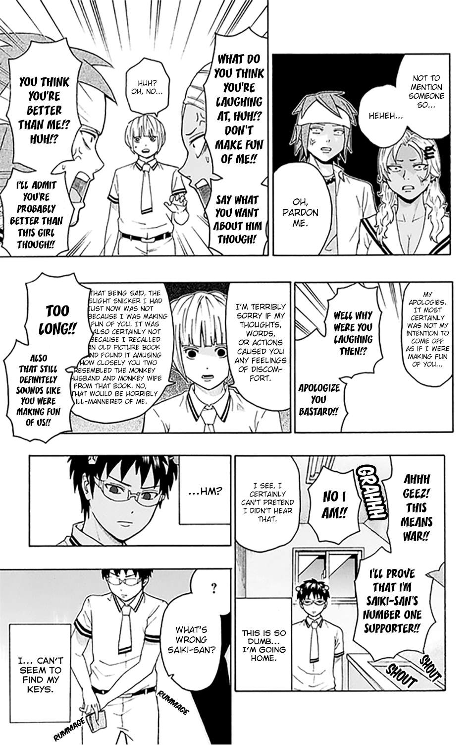 Saiki Kusuo no Sainan Chapter 253 page 12 - Chapter 253: Evaluation! PSIchickers!