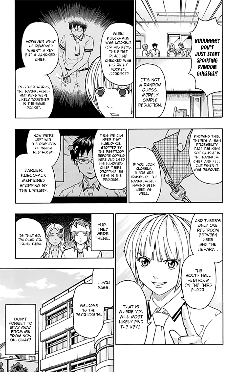 Saiki Kusuo no Sainan Chapter 253 page 14 - Chapter 253: Evaluation! PSIchickers!