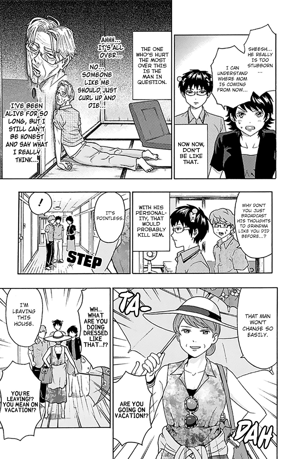 Saiki Kusuo no Sainan Chapter 255 page 12 - Chapter 255: APSIsting in Mediating a Long-Term Marriage!