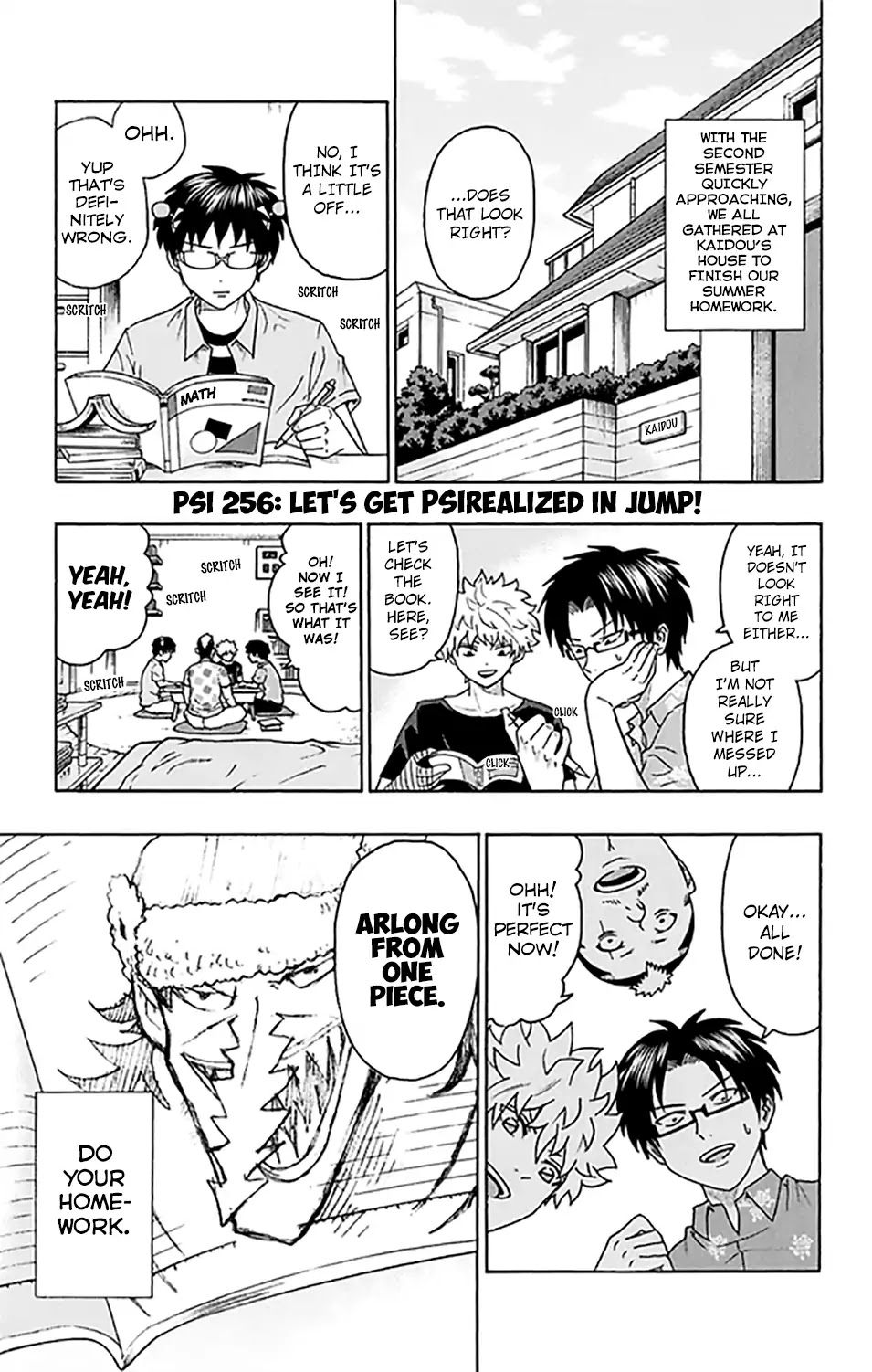 Saiki Kusuo no Sainan Chapter 256 page 2 - Chapter 256: Let's get PSIrealized in Jump!
