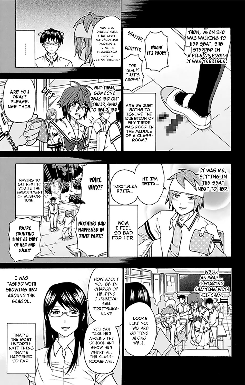Saiki Kusuo no Sainan Chapter 257 page 10 - Chapter 257: Terrifying! A DiPSIstrous Transfer Student Appears! (First Half)