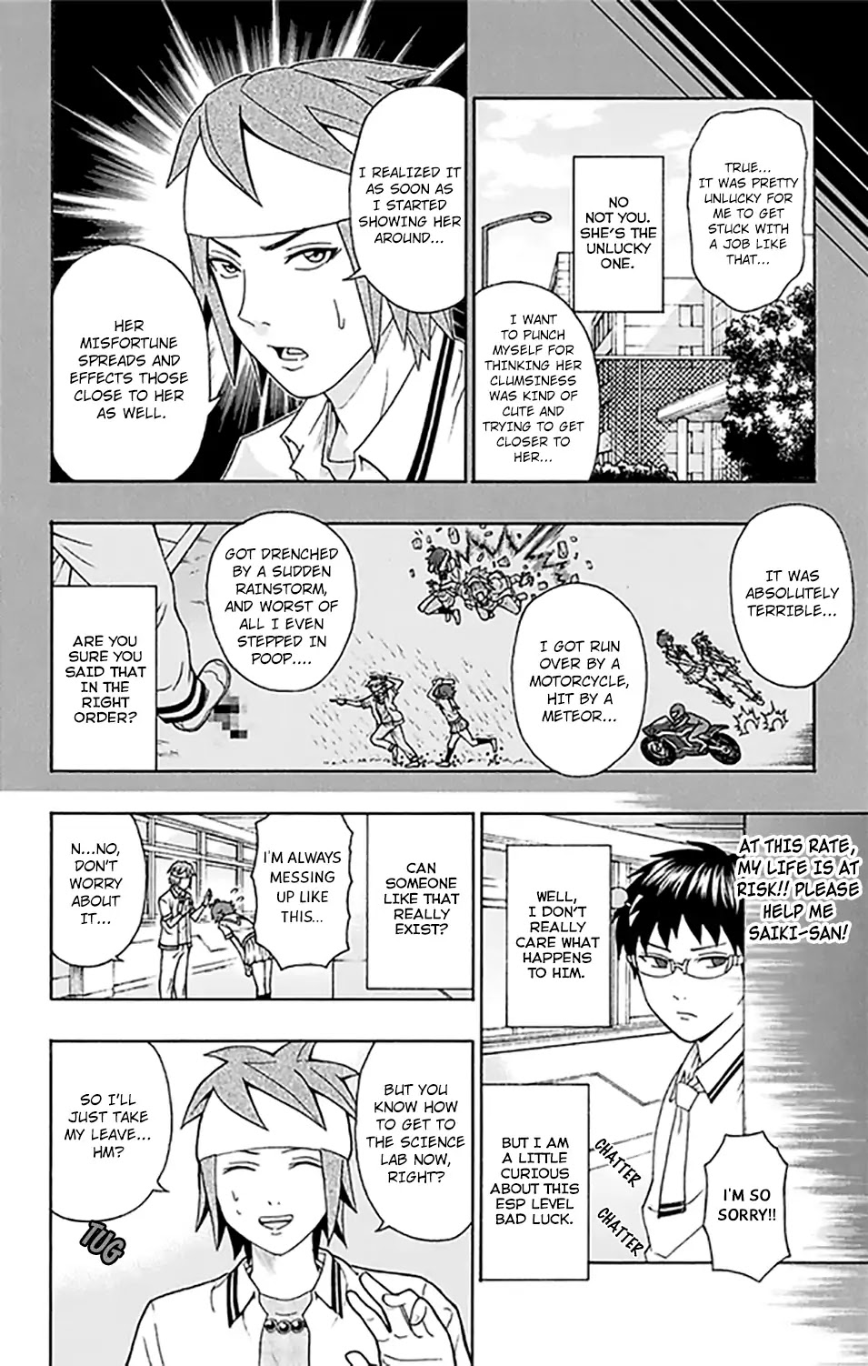 Saiki Kusuo no Sainan Chapter 257 page 11 - Chapter 257: Terrifying! A DiPSIstrous Transfer Student Appears! (First Half)