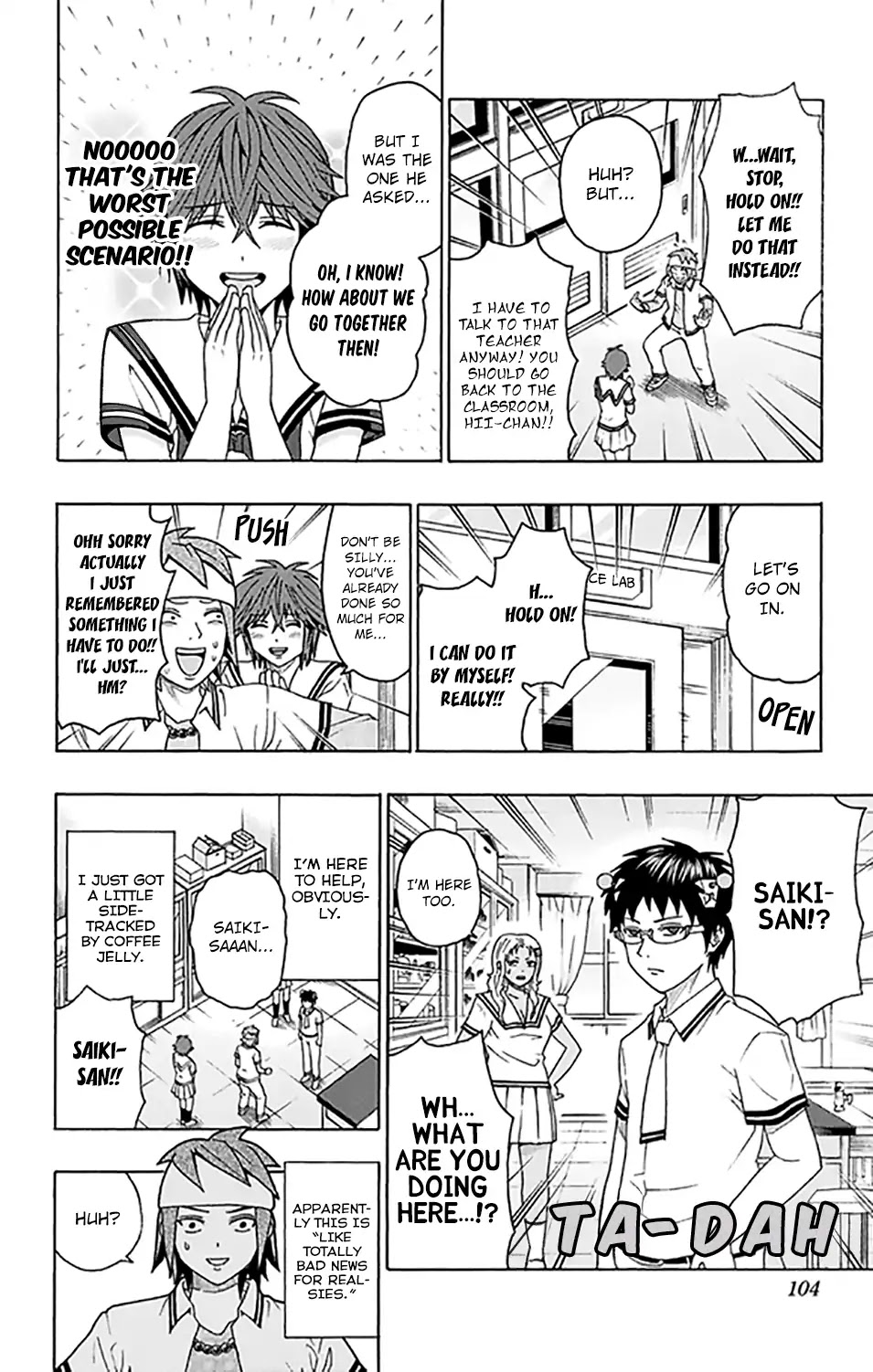 Saiki Kusuo no Sainan Chapter 257 page 15 - Chapter 257: Terrifying! A DiPSIstrous Transfer Student Appears! (First Half)