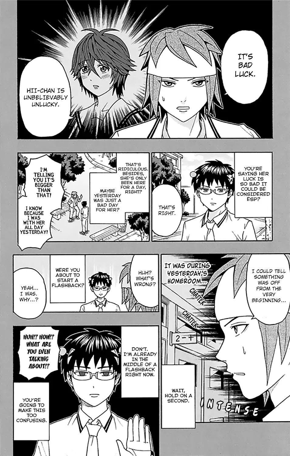 Saiki Kusuo no Sainan Chapter 257 page 7 - Chapter 257: Terrifying! A DiPSIstrous Transfer Student Appears! (First Half)