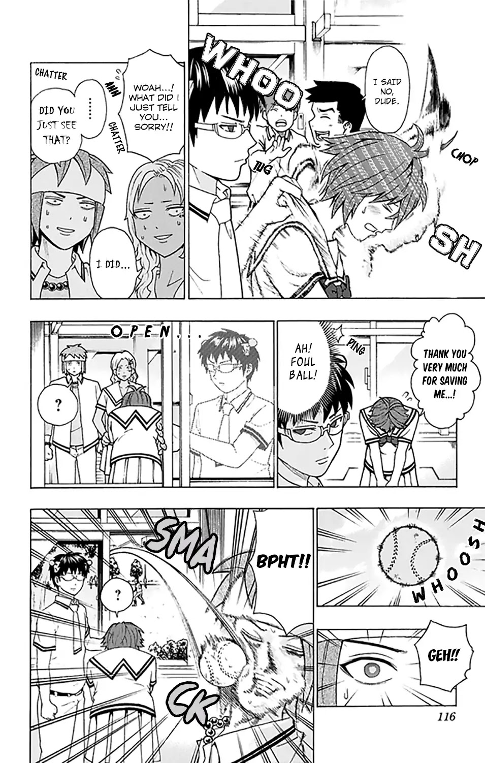 Saiki Kusuo no Sainan Chapter 258 page 11 - Chapter 258: Terrifying! A DiPSIstrous Transfer Student Appears! (Second Half)