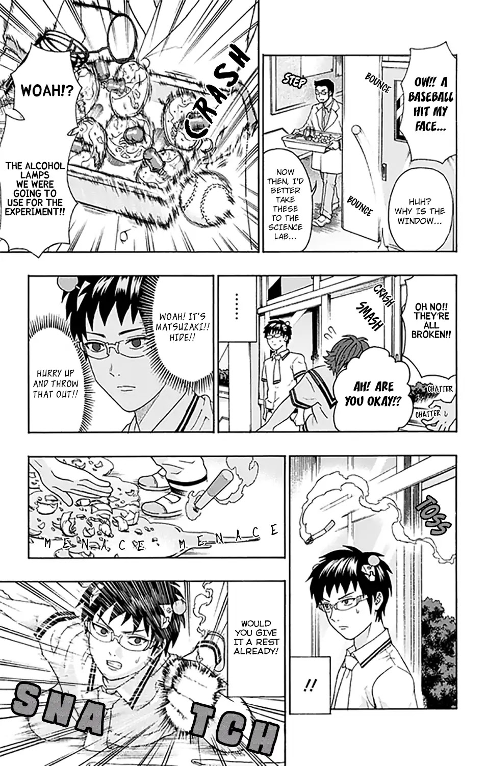 Saiki Kusuo no Sainan Chapter 258 page 12 - Chapter 258: Terrifying! A DiPSIstrous Transfer Student Appears! (Second Half)