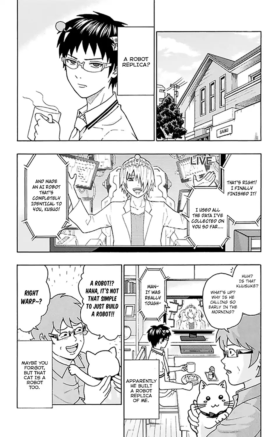 Saiki Kusuo no Sainan Chapter 259 page 3 - Chapter 259: A Perfect ReconPSItruction!? KusuΩ
