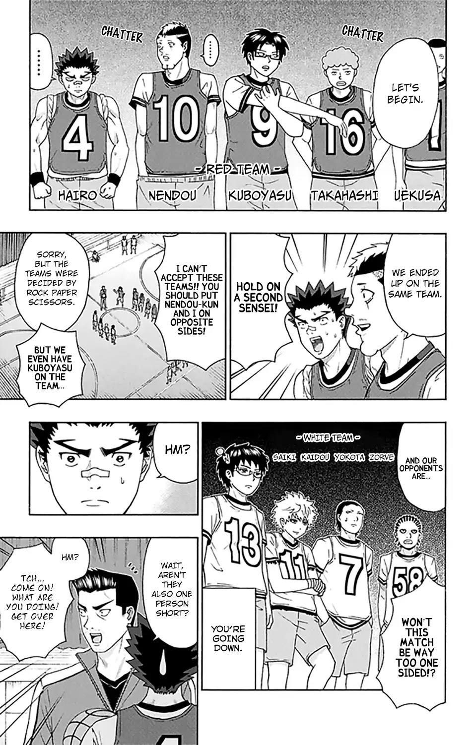 Saiki Kusuo no Sainan Chapter 261 page 6 - Chapter 261: PSIko Metori's Equation for Victory