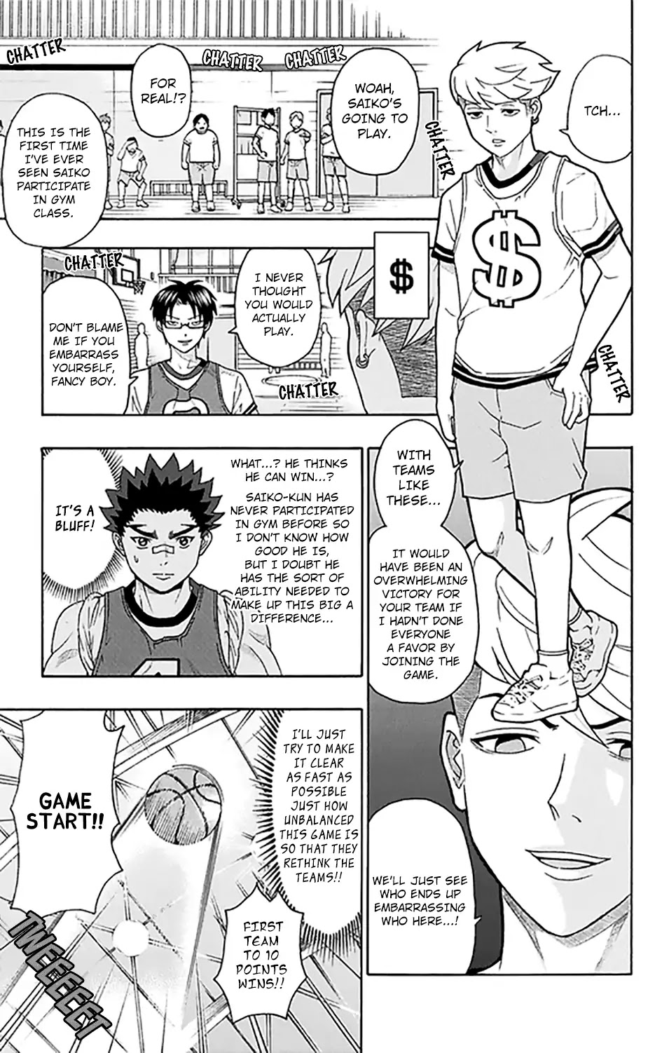 Saiki Kusuo no Sainan Chapter 261 page 8 - Chapter 261: PSIko Metori's Equation for Victory