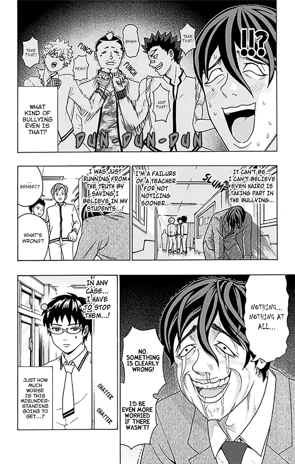 Saiki Kusuo no Sainan Chapter 262 page 13 - Chapter 262: RePSIcue the Bullied! Iguchi-sensei