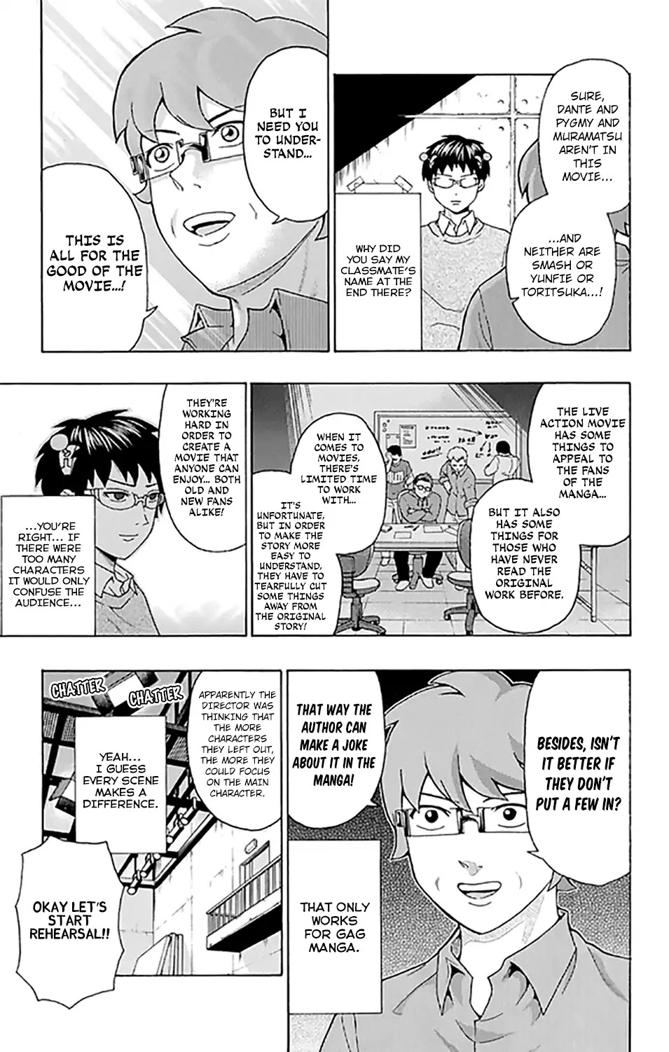 Saiki Kusuo no Sainan Chapter 264 page 14 - Chapter 264: Please Go Watch the Live ActPSIon Movie!