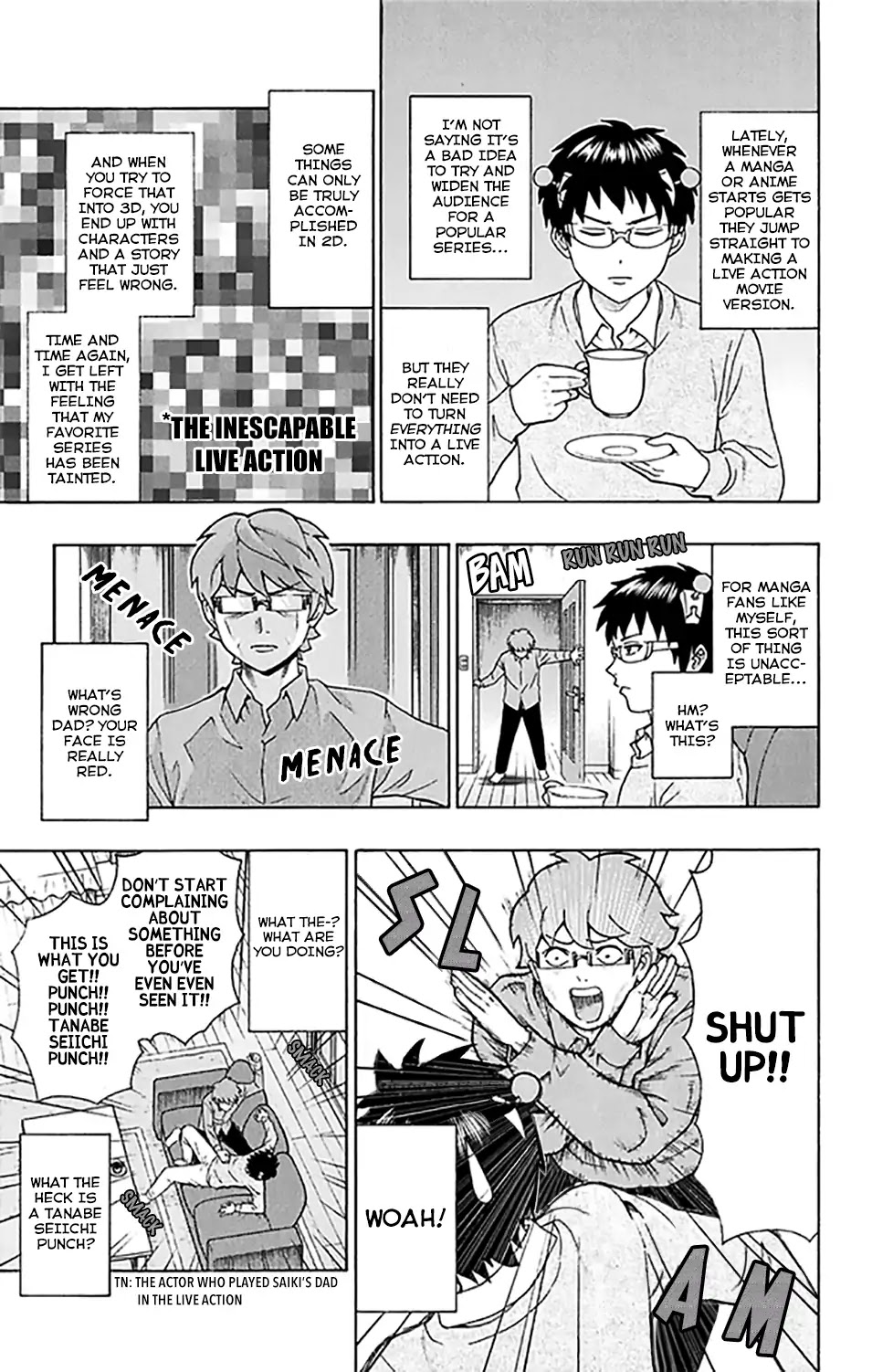 Saiki Kusuo no Sainan Chapter 264 page 4 - Chapter 264: Please Go Watch the Live ActPSIon Movie!
