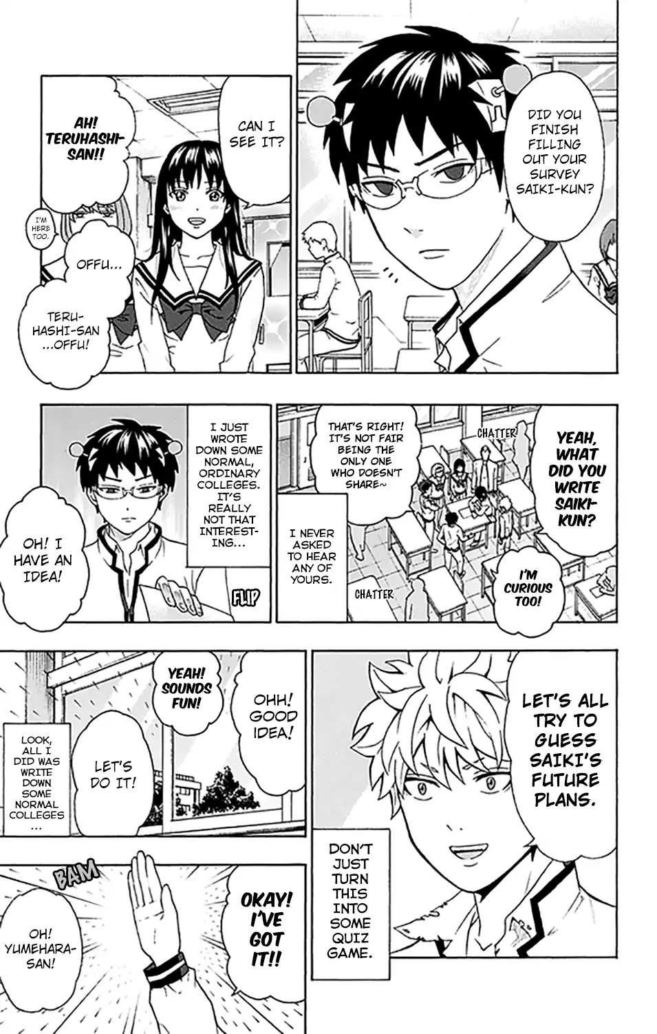 Saiki Kusuo no Sainan Chapter 265 page 12 - Chapter 265: To Each Their Own. MiscPSIllaneous Career Paths!