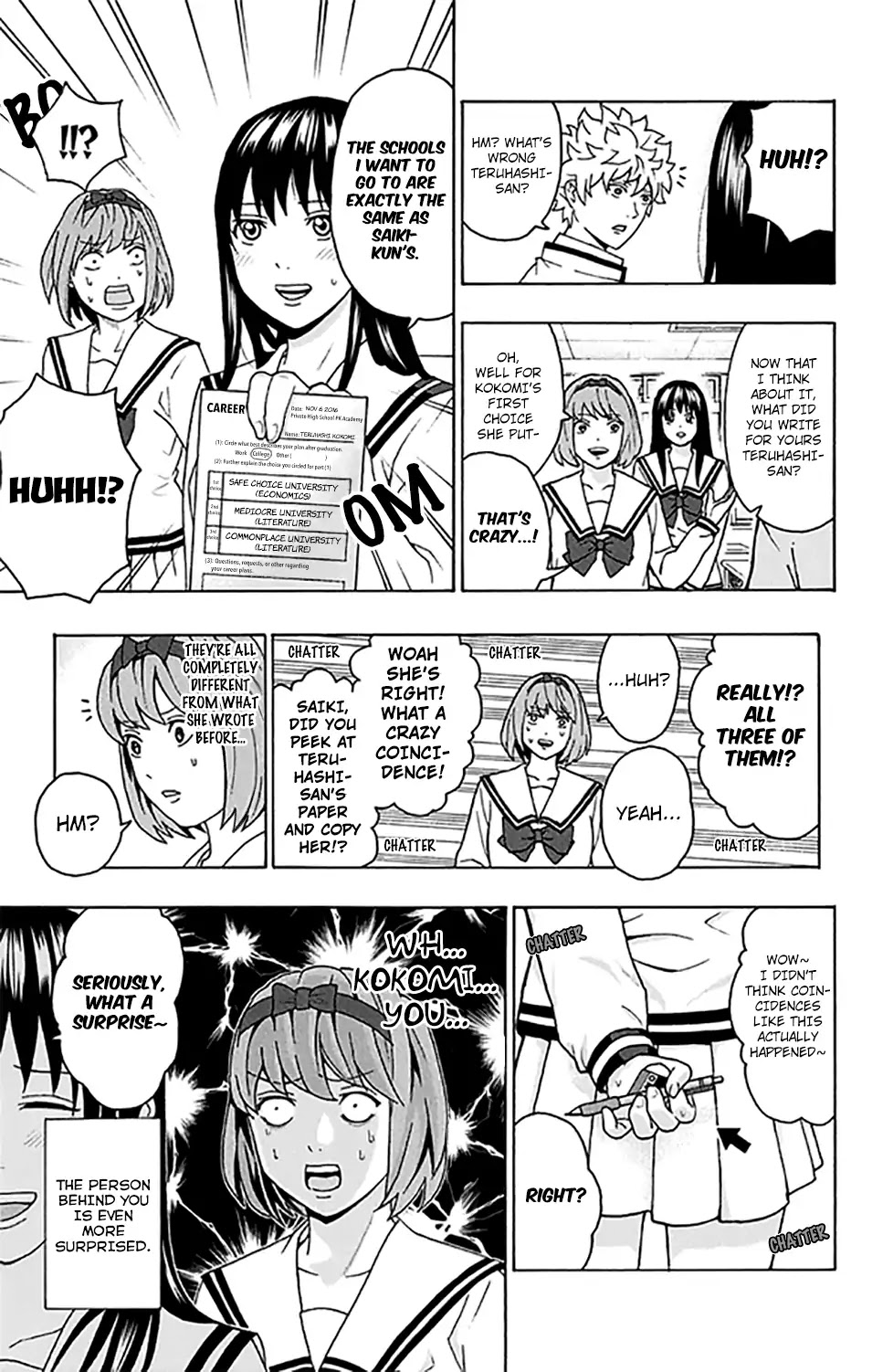 Saiki Kusuo no Sainan Chapter 265 page 14 - Chapter 265: To Each Their Own. MiscPSIllaneous Career Paths!