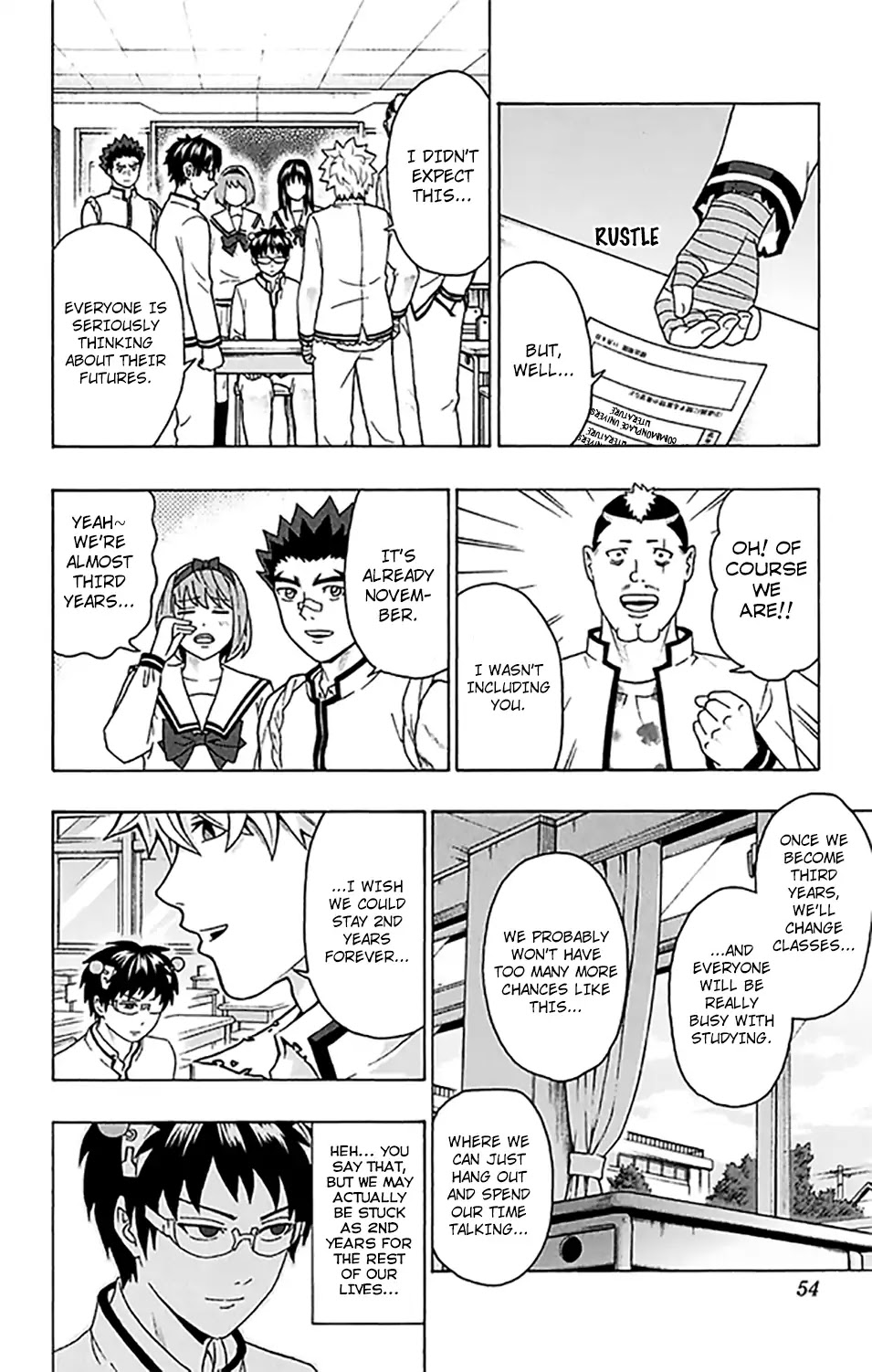 Saiki Kusuo no Sainan Chapter 265 page 15 - Chapter 265: To Each Their Own. MiscPSIllaneous Career Paths!