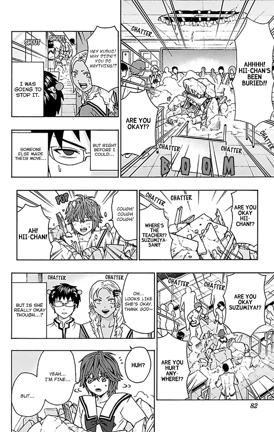 Saiki Kusuo no Sainan Chapter 267 page 11 - Chapter 267: The Battle Between DiPSIster and PerfecPSIon!!