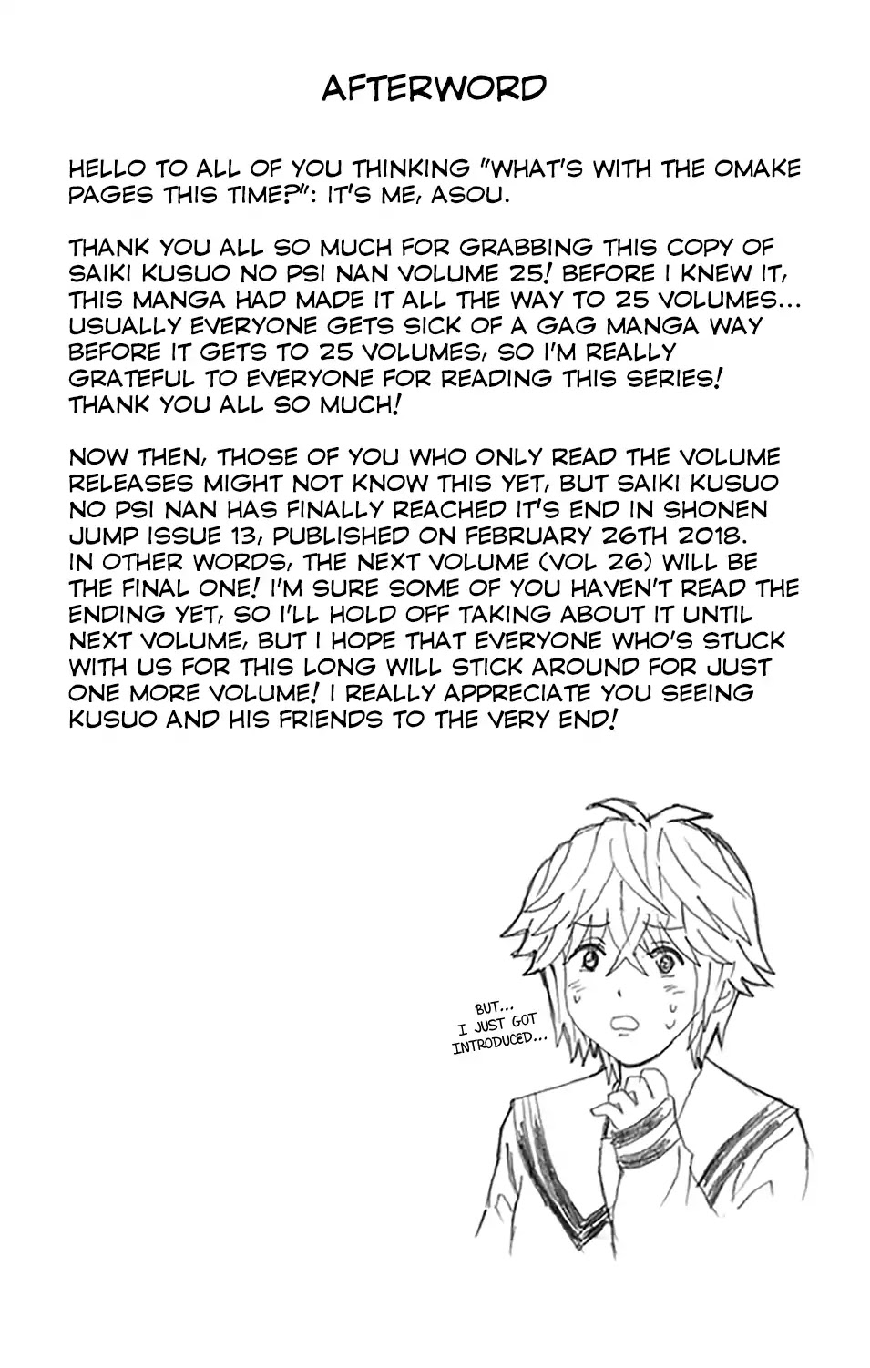 Saiki Kusuo no Sainan Chapter 272.5 page 18 - Chapter 272.5: The Detrimental Environments for Minors Regulation Act