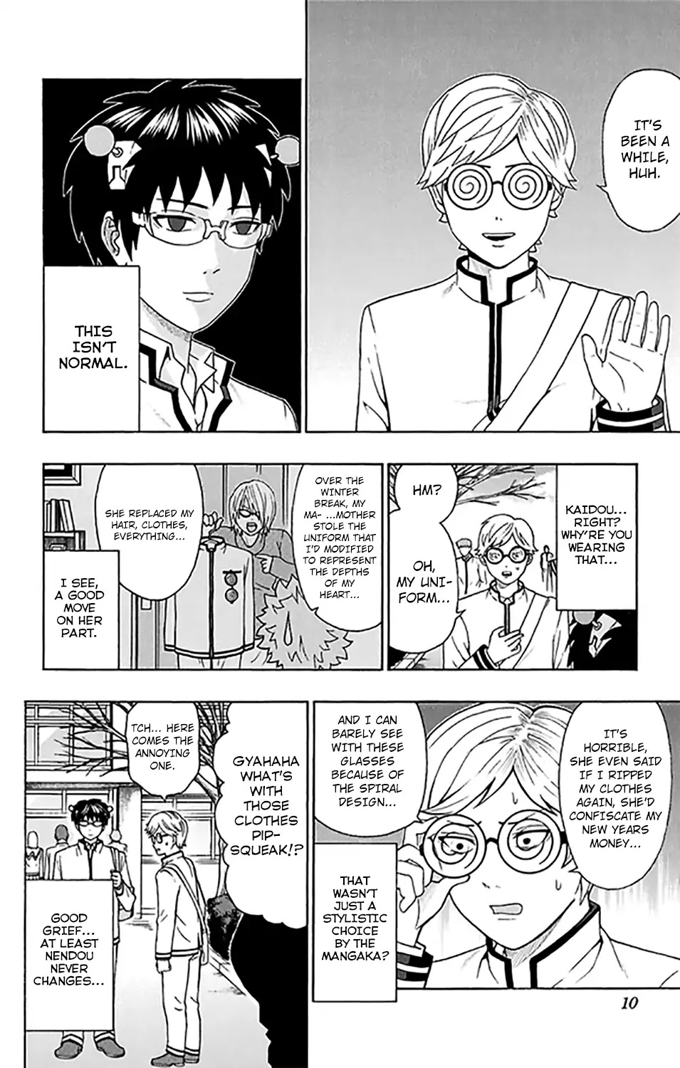 Saiki Kusuo no Sainan Chapter 273 page 12 - Chapter 273: The Worst PSIchool Break
