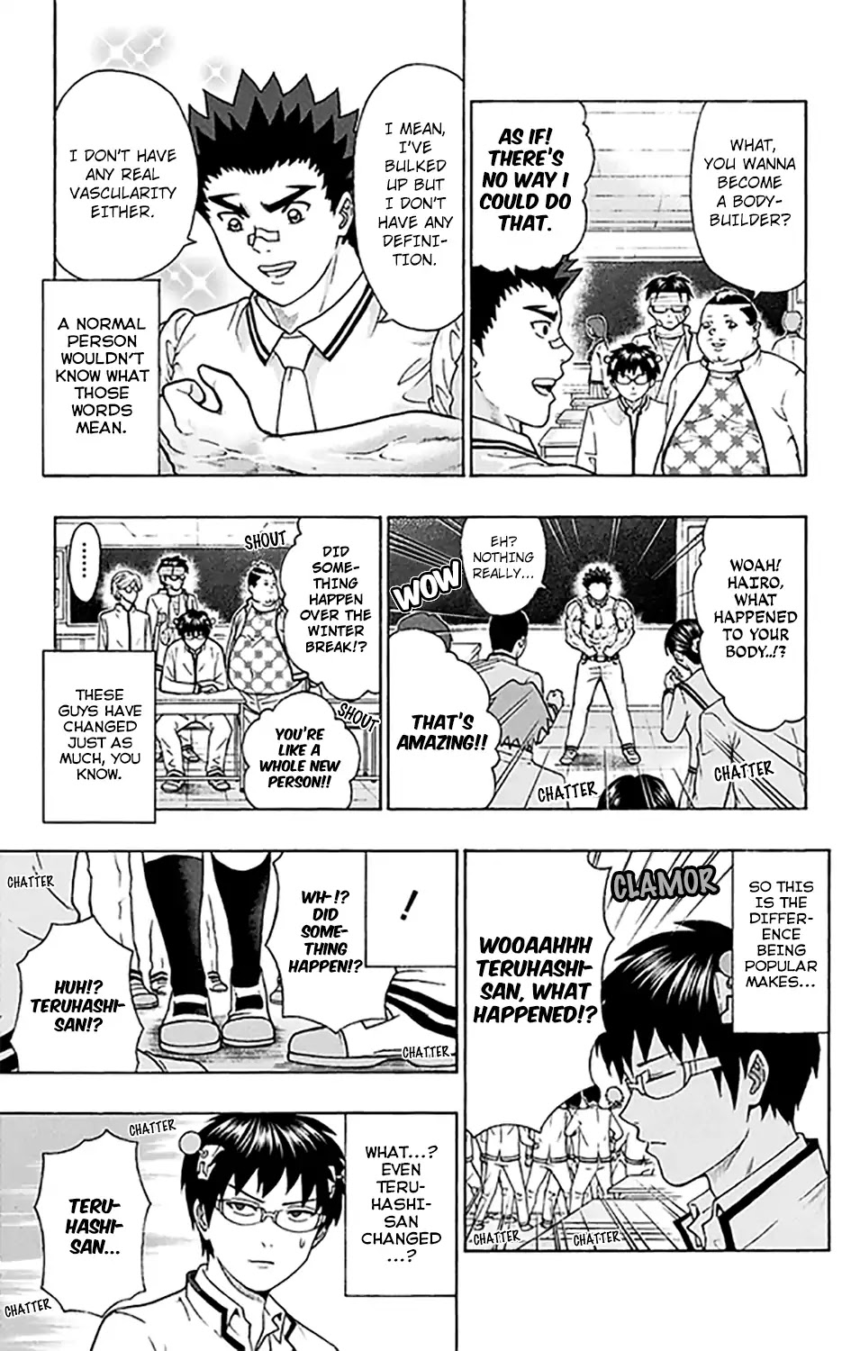 Saiki Kusuo no Sainan Chapter 273 page 17 - Chapter 273: The Worst PSIchool Break