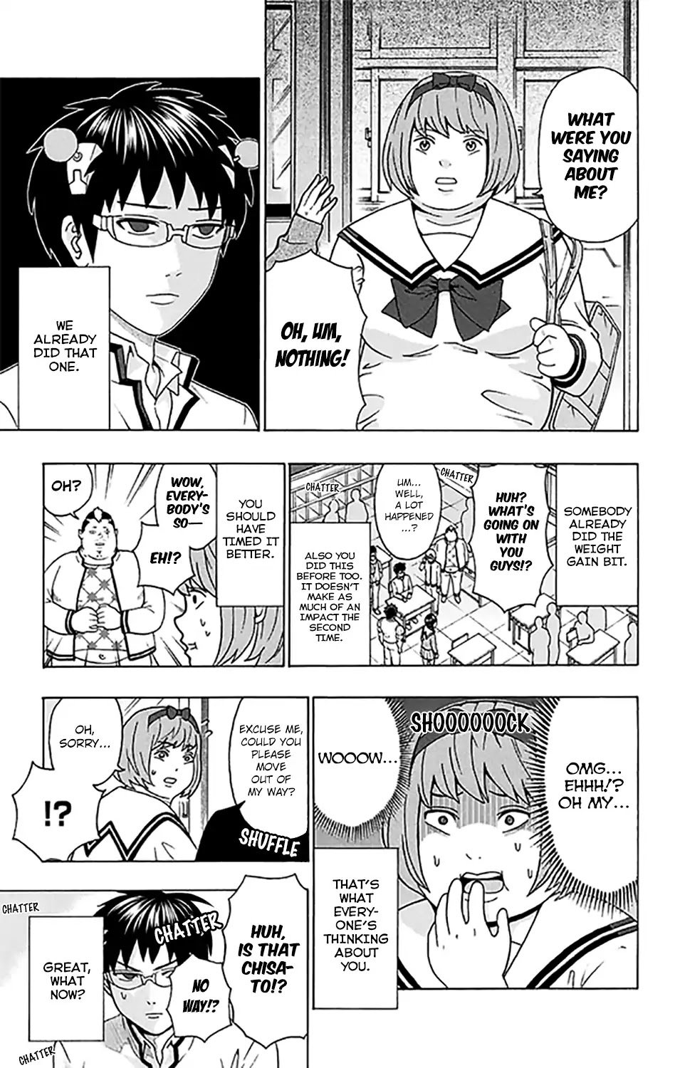 Saiki Kusuo no Sainan Chapter 273 page 19 - Chapter 273: The Worst PSIchool Break