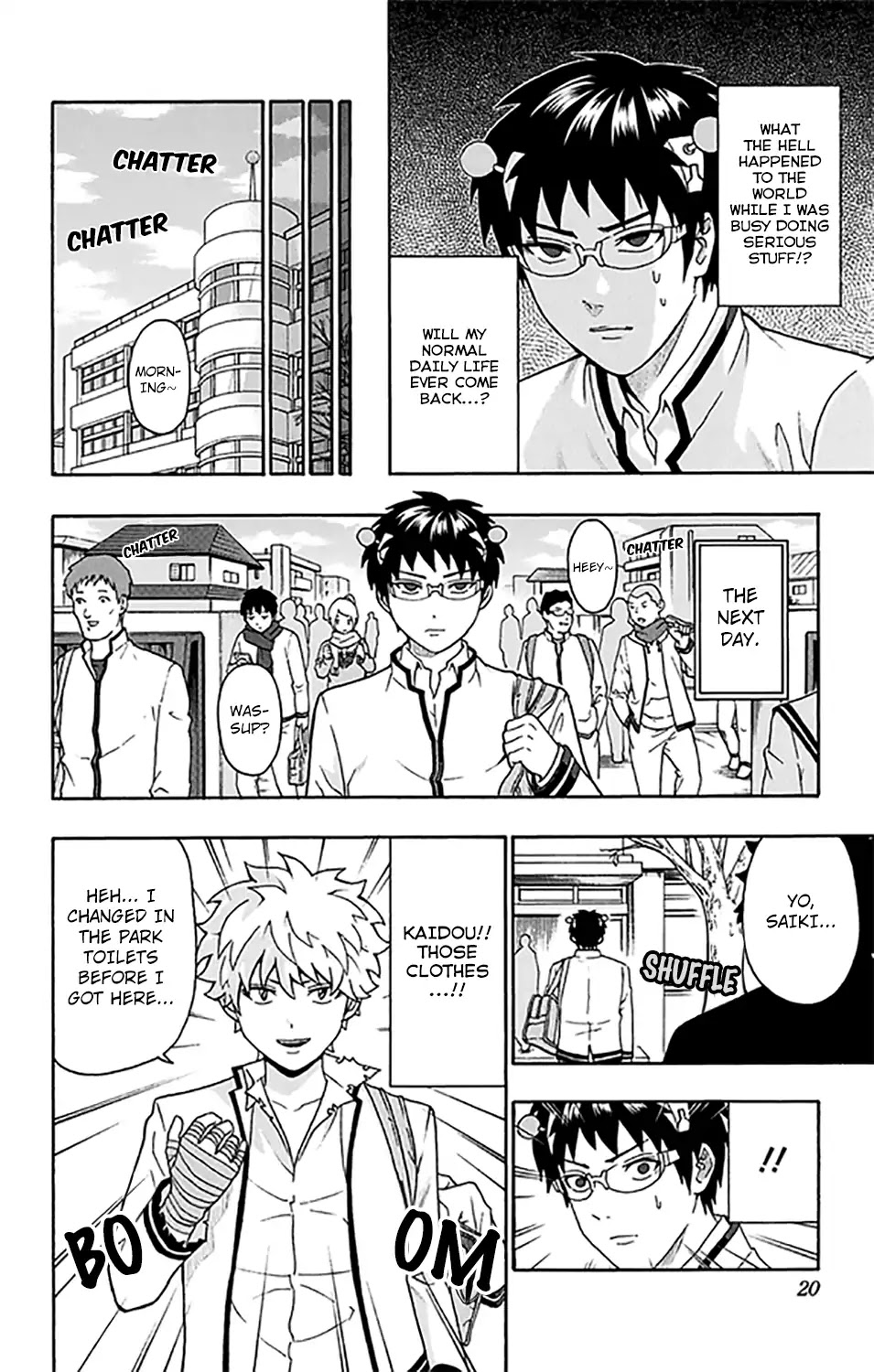 Saiki Kusuo no Sainan Chapter 273 page 22 - Chapter 273: The Worst PSIchool Break