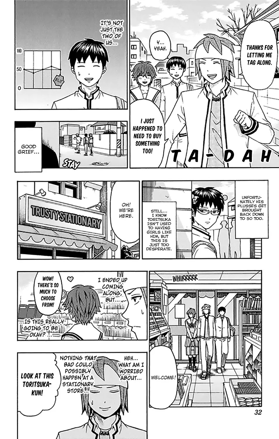 Saiki Kusuo no Sainan Chapter 274 page 11 - Chapter 274: Toritsuka vs Satou! RelaPSIonship Battle!