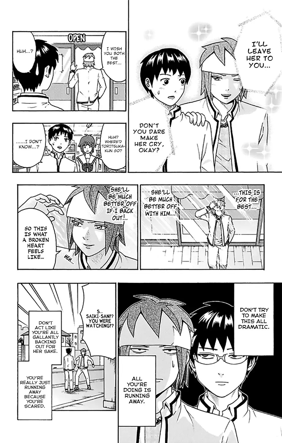 Saiki Kusuo no Sainan Chapter 274 page 13 - Chapter 274: Toritsuka vs Satou! RelaPSIonship Battle!