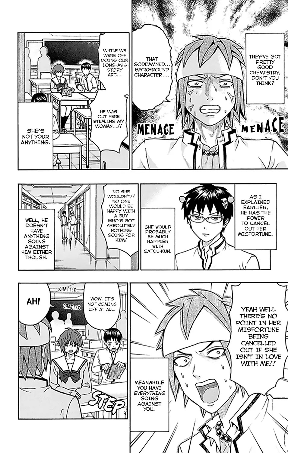 Saiki Kusuo no Sainan Chapter 274 page 5 - Chapter 274: Toritsuka vs Satou! RelaPSIonship Battle!