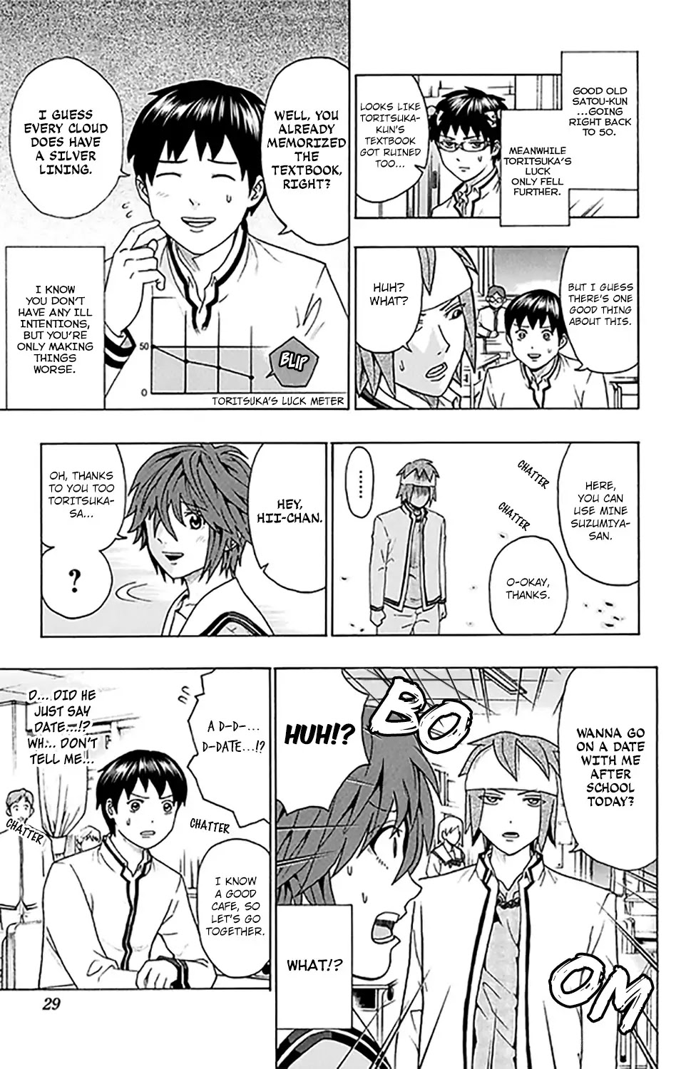Saiki Kusuo no Sainan Chapter 274 page 8 - Chapter 274: Toritsuka vs Satou! RelaPSIonship Battle!