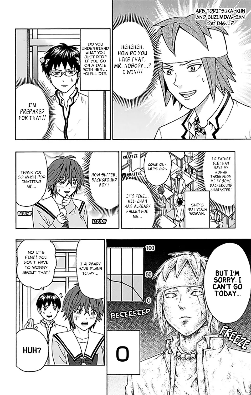 Saiki Kusuo no Sainan Chapter 274 page 9 - Chapter 274: Toritsuka vs Satou! RelaPSIonship Battle!