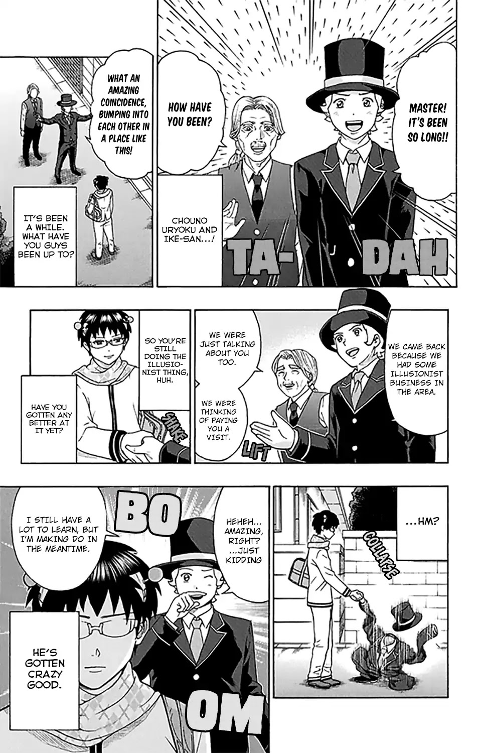 Saiki Kusuo no Sainan Chapter 275 page 4 - Chapter 275: It's Ending! Re-introduPSIng Characters from the Past