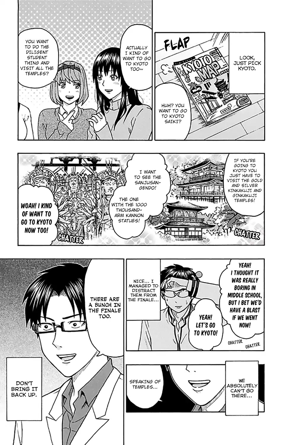 Saiki Kusuo no Sainan Chapter 276 page 10 - Chapter 276: Let's AsPSImble and Plan a Trip