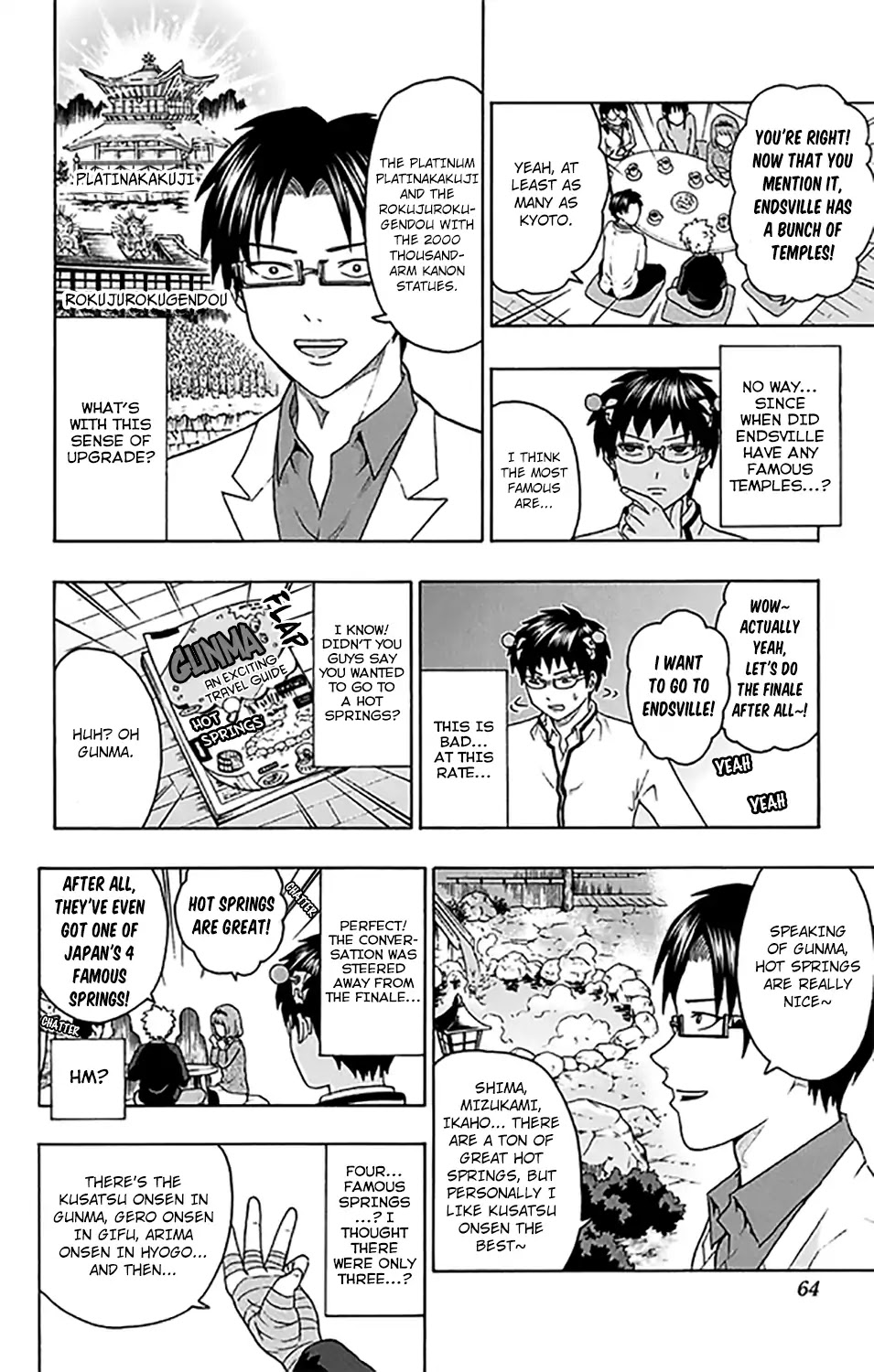 Saiki Kusuo no Sainan Chapter 276 page 11 - Chapter 276: Let's AsPSImble and Plan a Trip