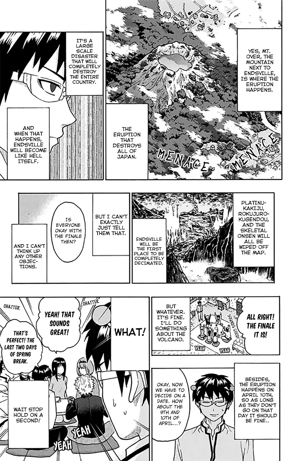 Saiki Kusuo no Sainan Chapter 276 page 14 - Chapter 276: Let's AsPSImble and Plan a Trip