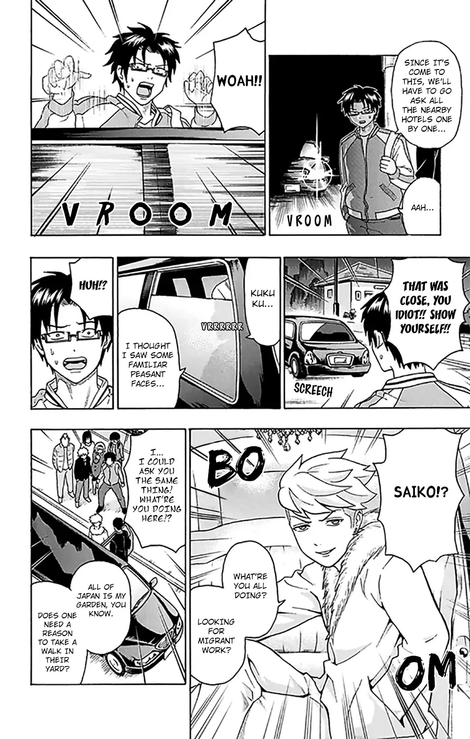 Saiki Kusuo no Sainan Chapter 277 page 13 - Chapter 277: PSI Much to See! Tourists in Endsville!
