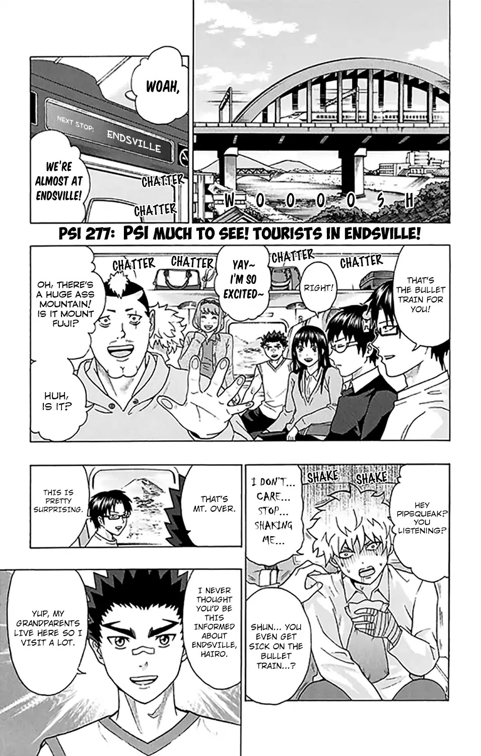 Saiki Kusuo no Sainan Chapter 277 page 2 - Chapter 277: PSI Much to See! Tourists in Endsville!